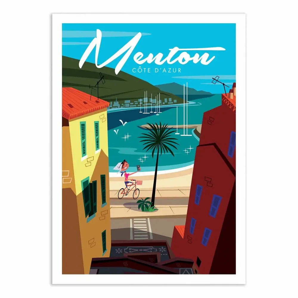 Affiches - Affiche - Menton - Gary Godel - WALL EDITIONS
