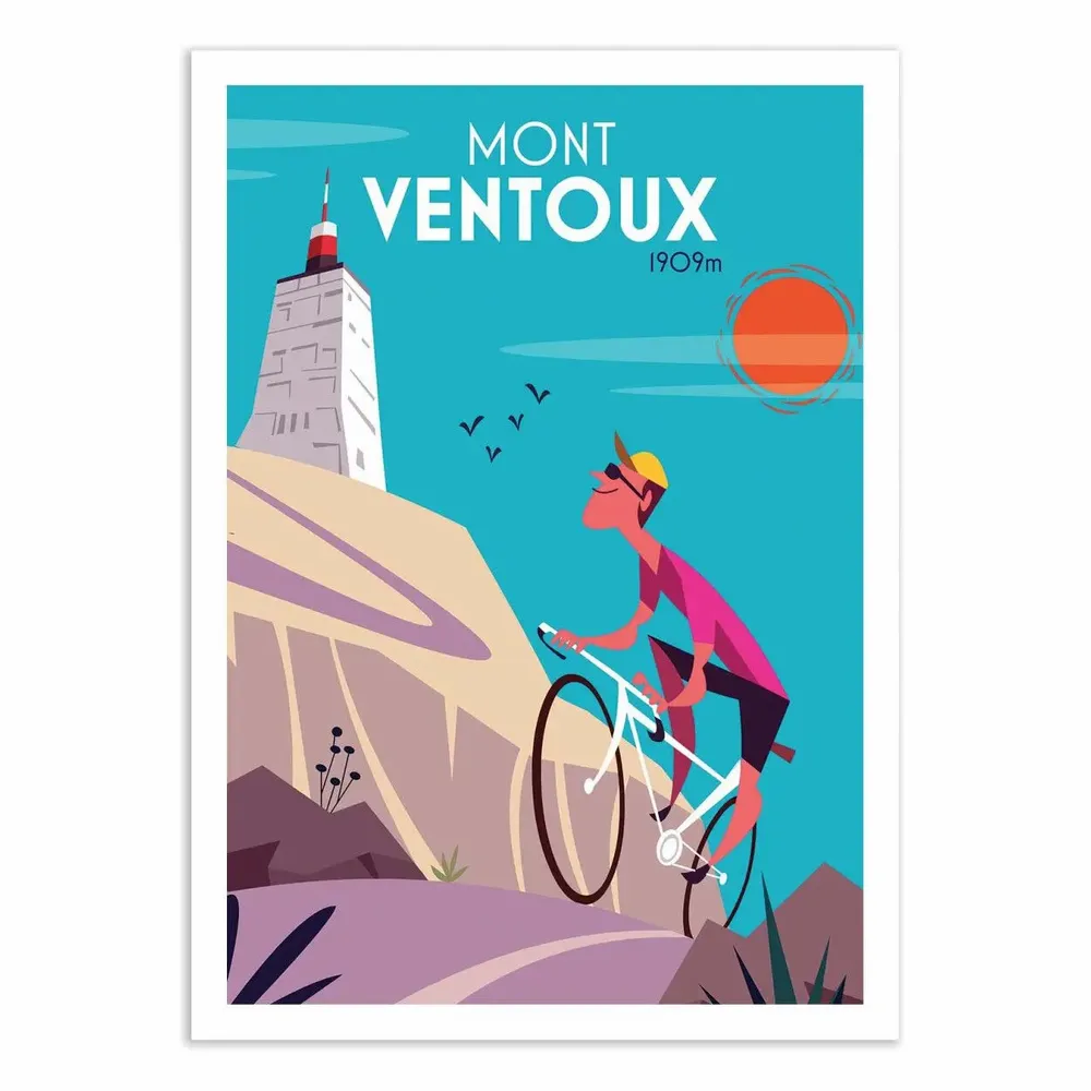 Poster - Art-Poster - Mont Ventoux - Gary Godel - WALL EDITIONS