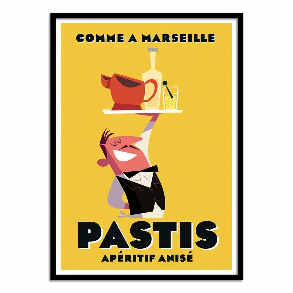 Affiches - Affiche - Pastis Marseille - Gary Godel - WALL EDITIONS