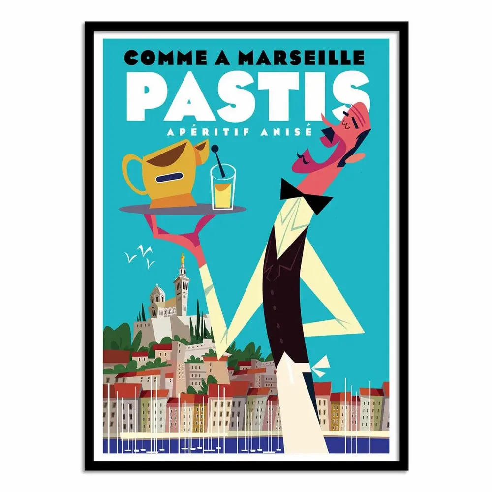 Affiches - Affiche - Pastis Marseille V2 - Gary Godel - WALL EDITIONS