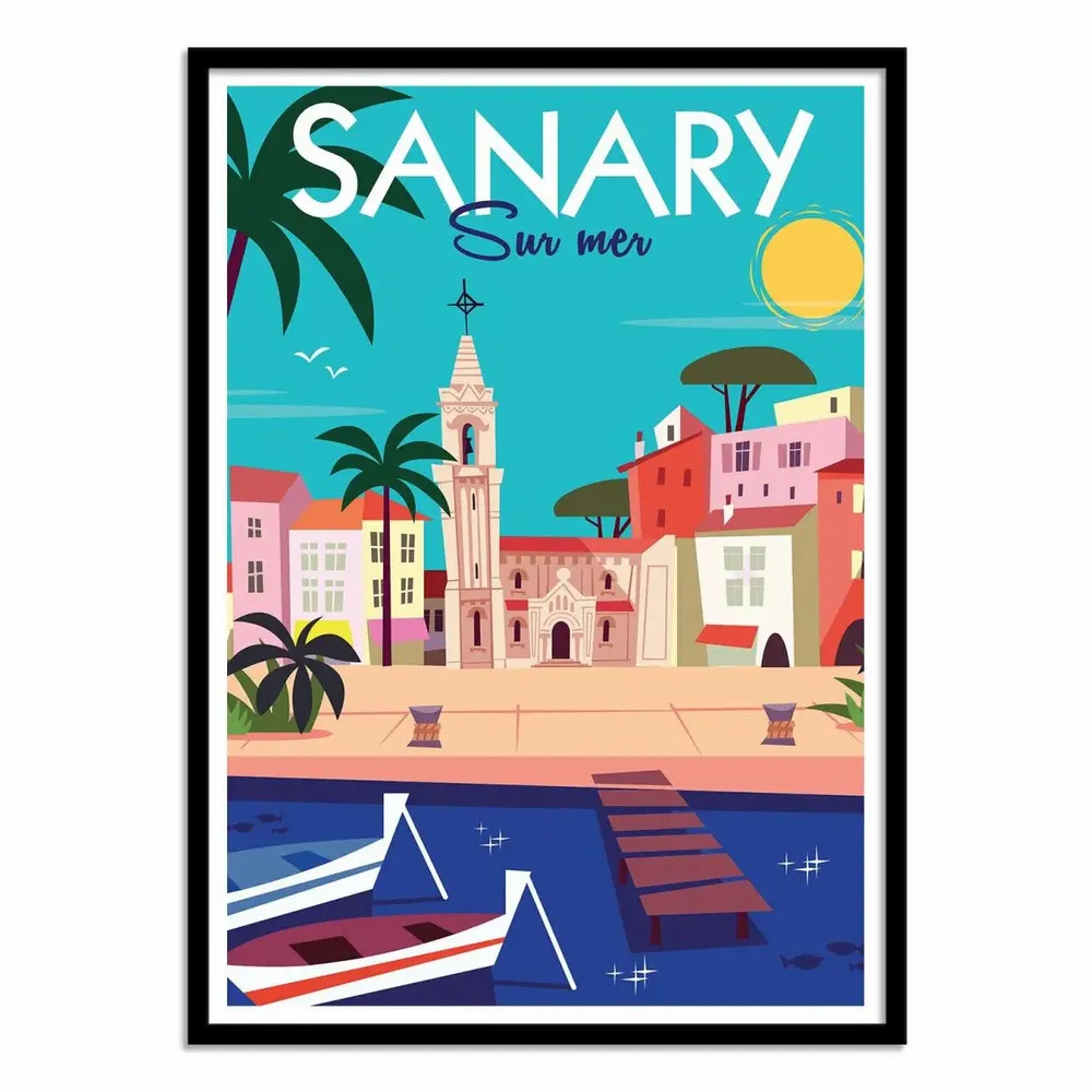 Affiches - Affiche - Sanary sur Mer - Gary Godel - WALL EDITIONS