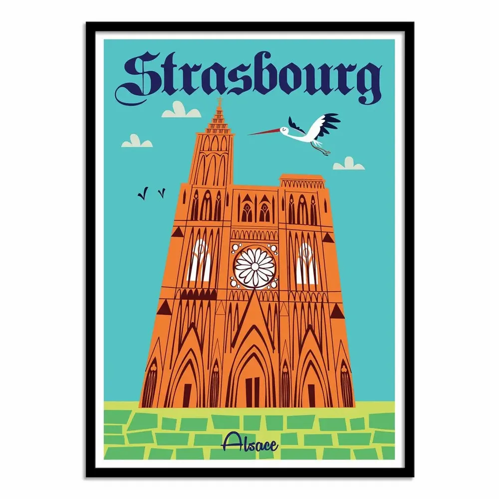 Poster - Art-Poster - Strasbourg - Gary Godel - WALL EDITIONS