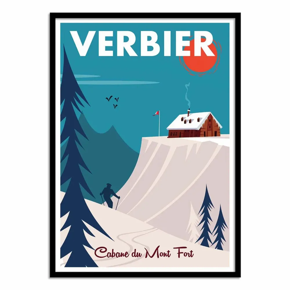 Poster - Art-Poster - Verbier - Gary Godel - WALL EDITIONS