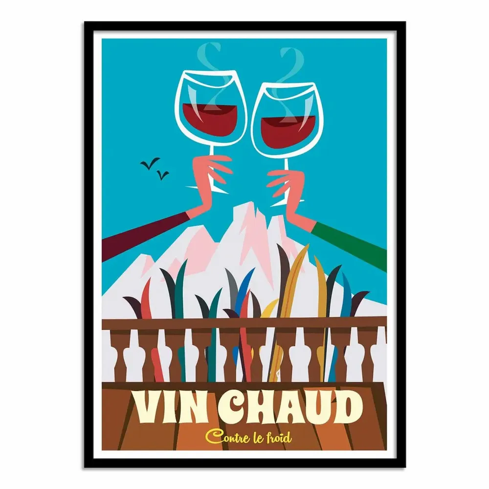 Poster - Art-Poster - Vin Chaud - Gary Godel - WALL EDITIONS