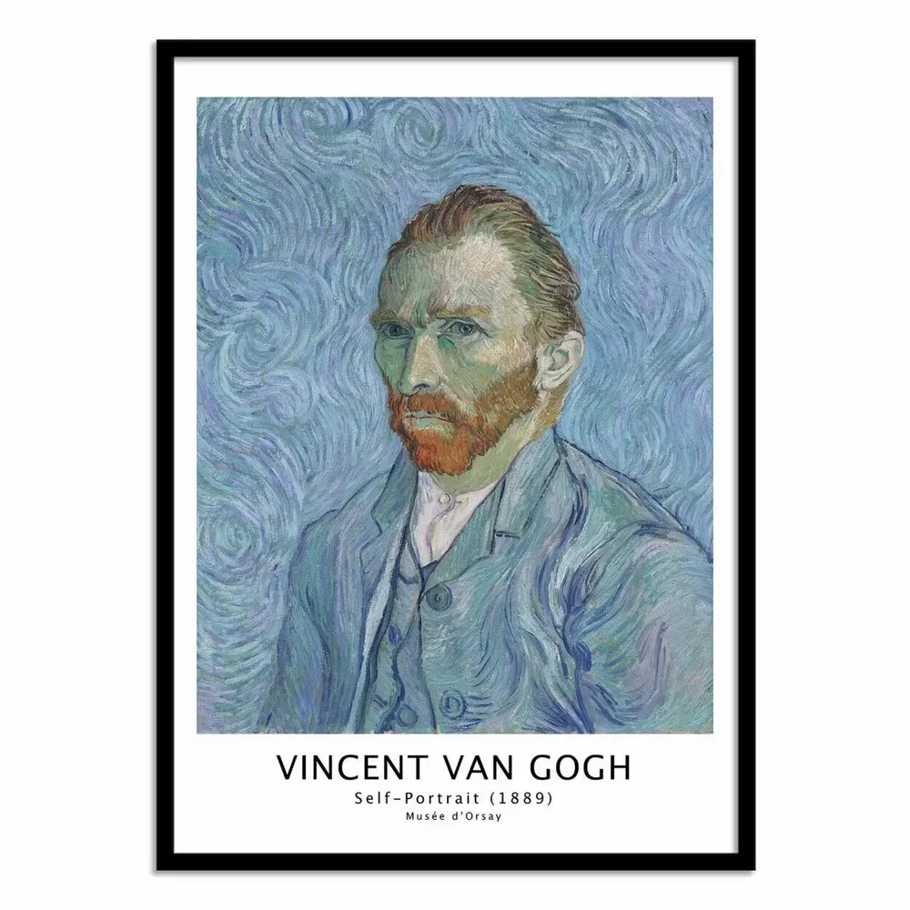 Poster - Art-Poster - Auto-Portrait 1889 - Vincent Van Gogh - WALL EDITIONS