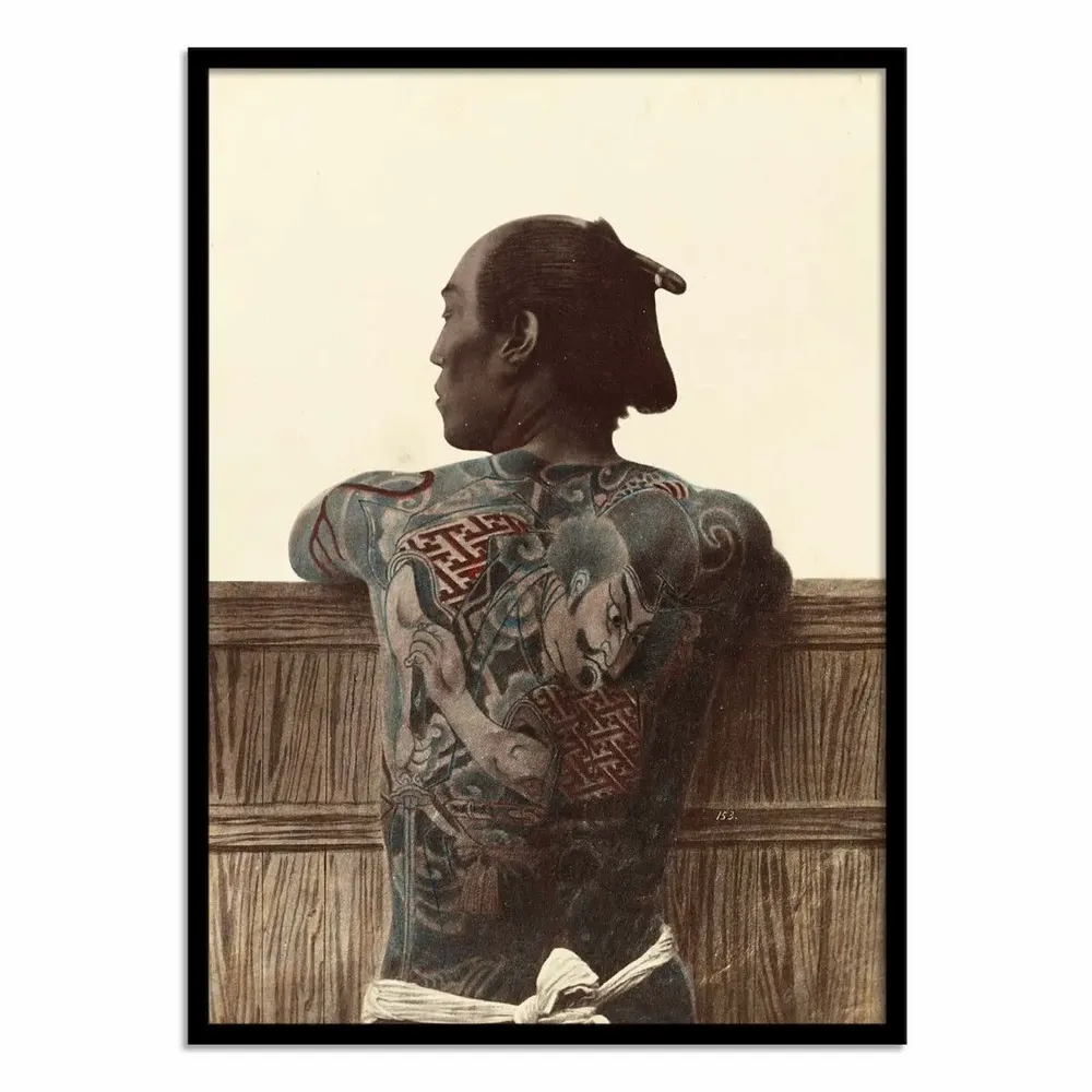 Affiches - Affiche - Japanese Tattoo - Photo 1880 by Kimbei Kusakabe - WALL EDITIONS
