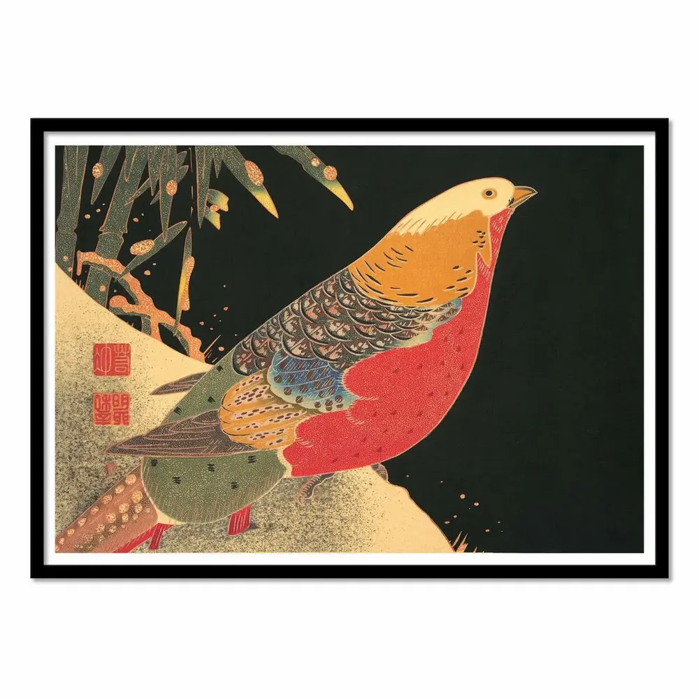 Affiches - Affiche - Golden Pheasant, 1900 - Jakuchu Ito - WALL EDITIONS