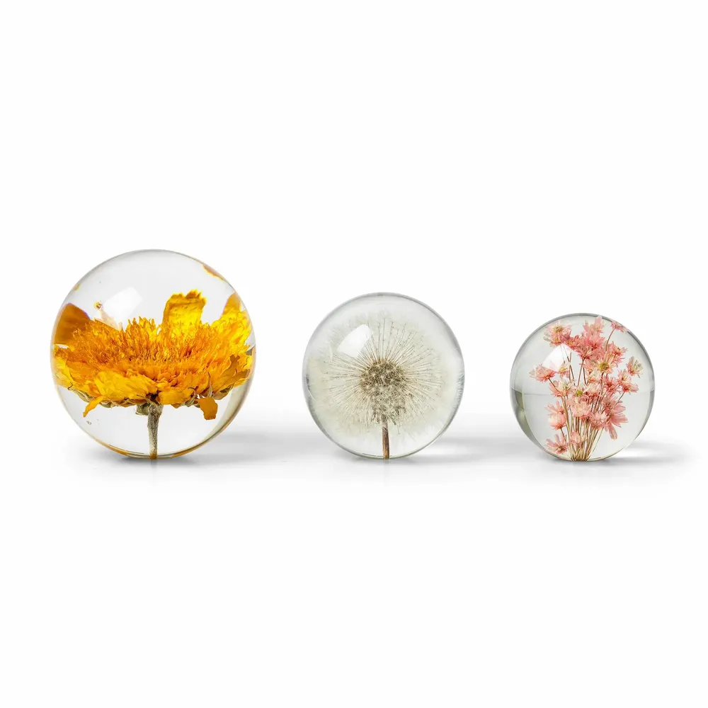 Décorations florales - In Flore Dandelion Paperweight, 8 cm, White - WWA AB, IN FLORE