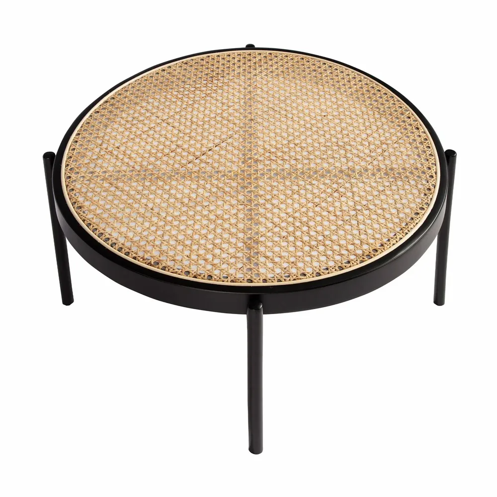 Tables basses - Table basse ronde en rotin - ANGEL CERDÁ