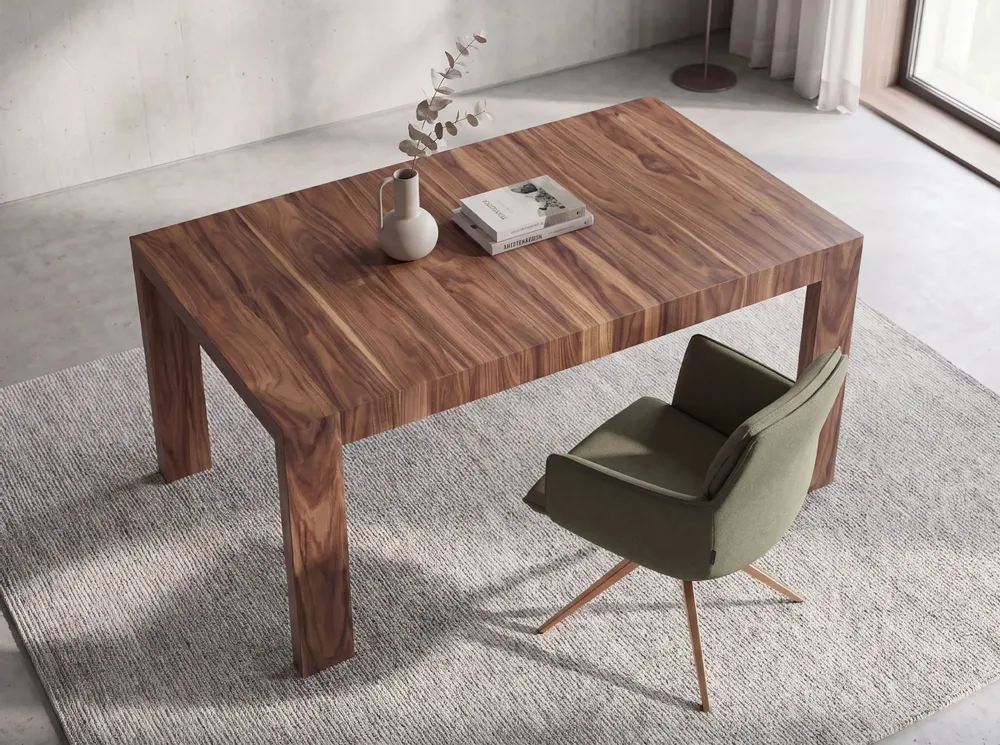 Dining Tables - Walnut extendable dining table - ANGEL CERDÁ