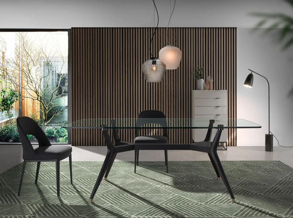 Floor lamps - Floor lamp black marble and black steel - ANGEL CERDÁ