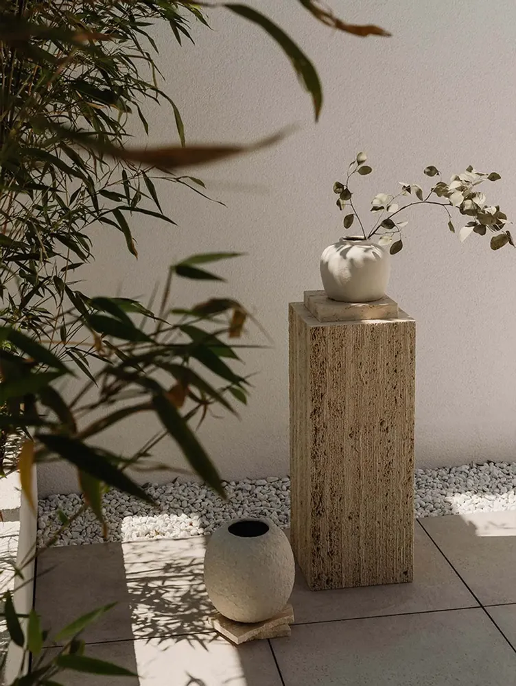 Other tables - TURI Stone Pedestal - UN'COMMON