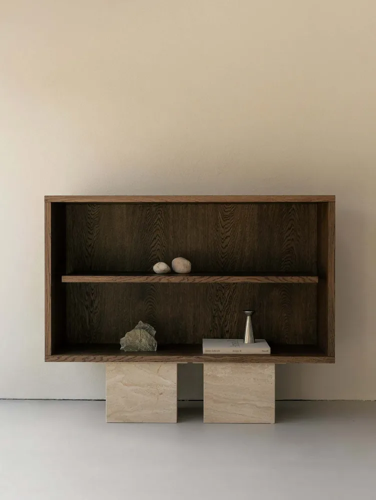 Sideboards - BLOCK Sideboard - Oak and Marble Sideboard - UN'COMMON
