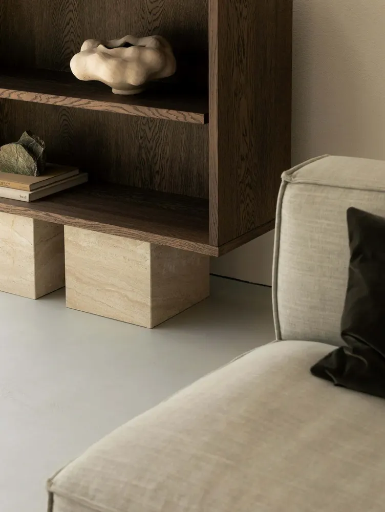 Sideboards - BLOCK Sideboard - Oak and Marble Sideboard - UN'COMMON