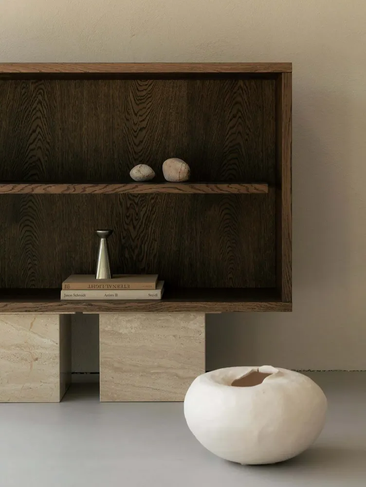 Sideboards - BLOCK Sideboard - Oak and Marble Sideboard - UN'COMMON