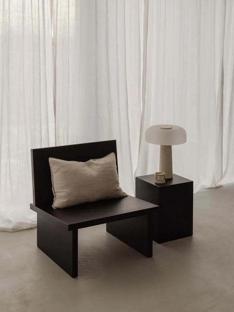 Lounge chairs - ZEBU - Solid Oak Lounge Chair - UN'COMMON