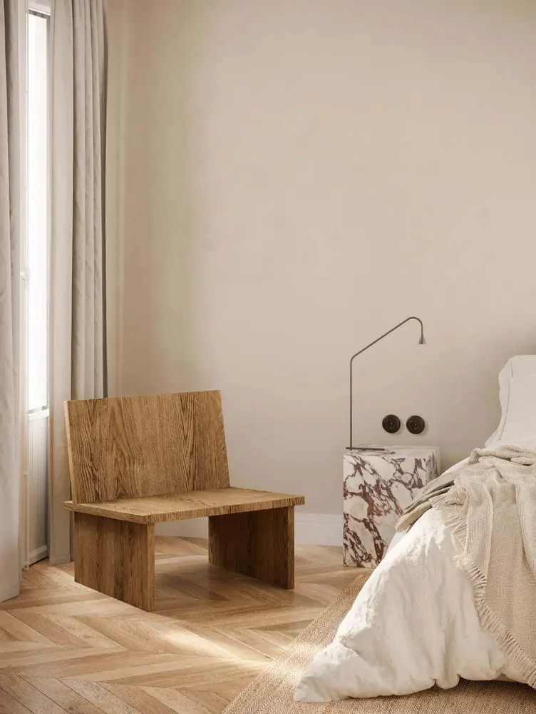 Lounge chairs - ZEBU - Solid Oak Lounge Chair - UN'COMMON