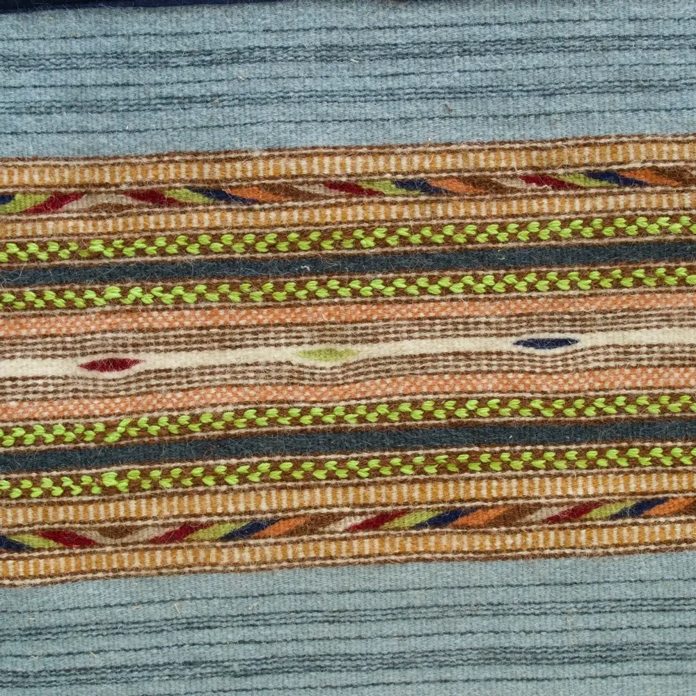 Tapestries - Portospino Sky Blue, handwoven wall panel - EUGENIA PINNA