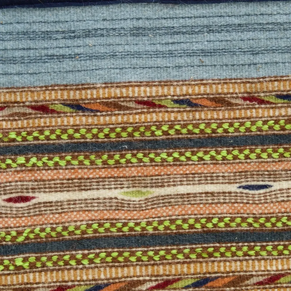 Tapestries - Portospino Sky Blue, handwoven wall panel - EUGENIA PINNA