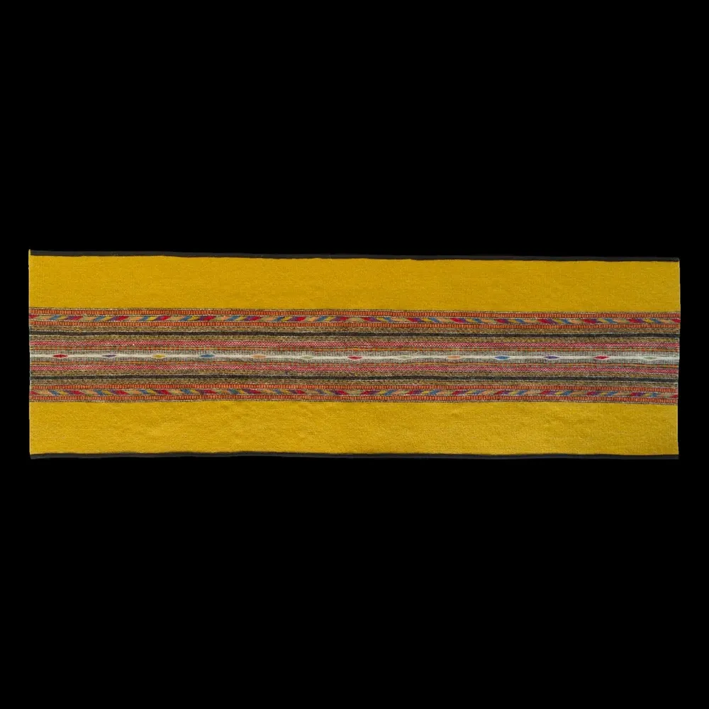 Tapisseries - Portospino Jaune, panneau mural tissé à la main - EUGENIA PINNA