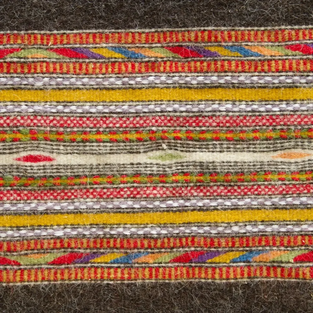 Tapestries - Portospino Natural Black, handwoven wall panel - EUGENIA PINNA