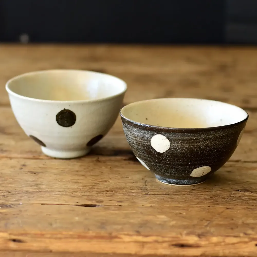 Bowls - Mizutama - rice bowl & teacup - MARUMITSU POTERIE