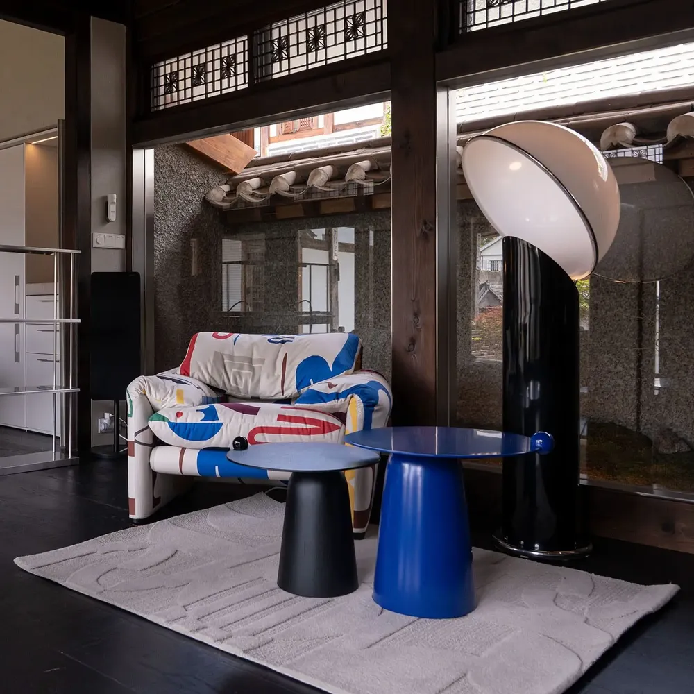Autres tables  - MZM Ball Pin Table M - Bleu - MUZEUM
