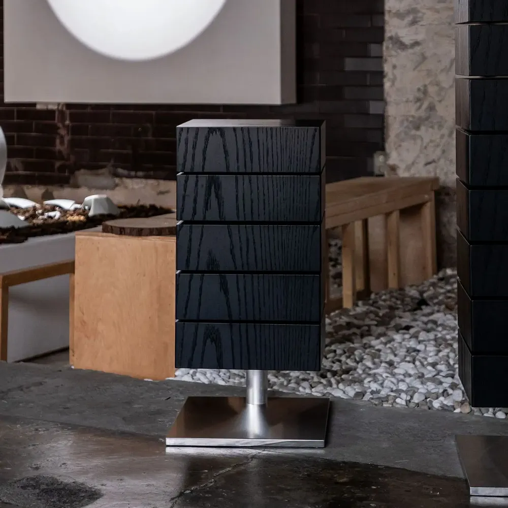 Storage boxes - MZM Spin Stack Low - Black - MUZEUM