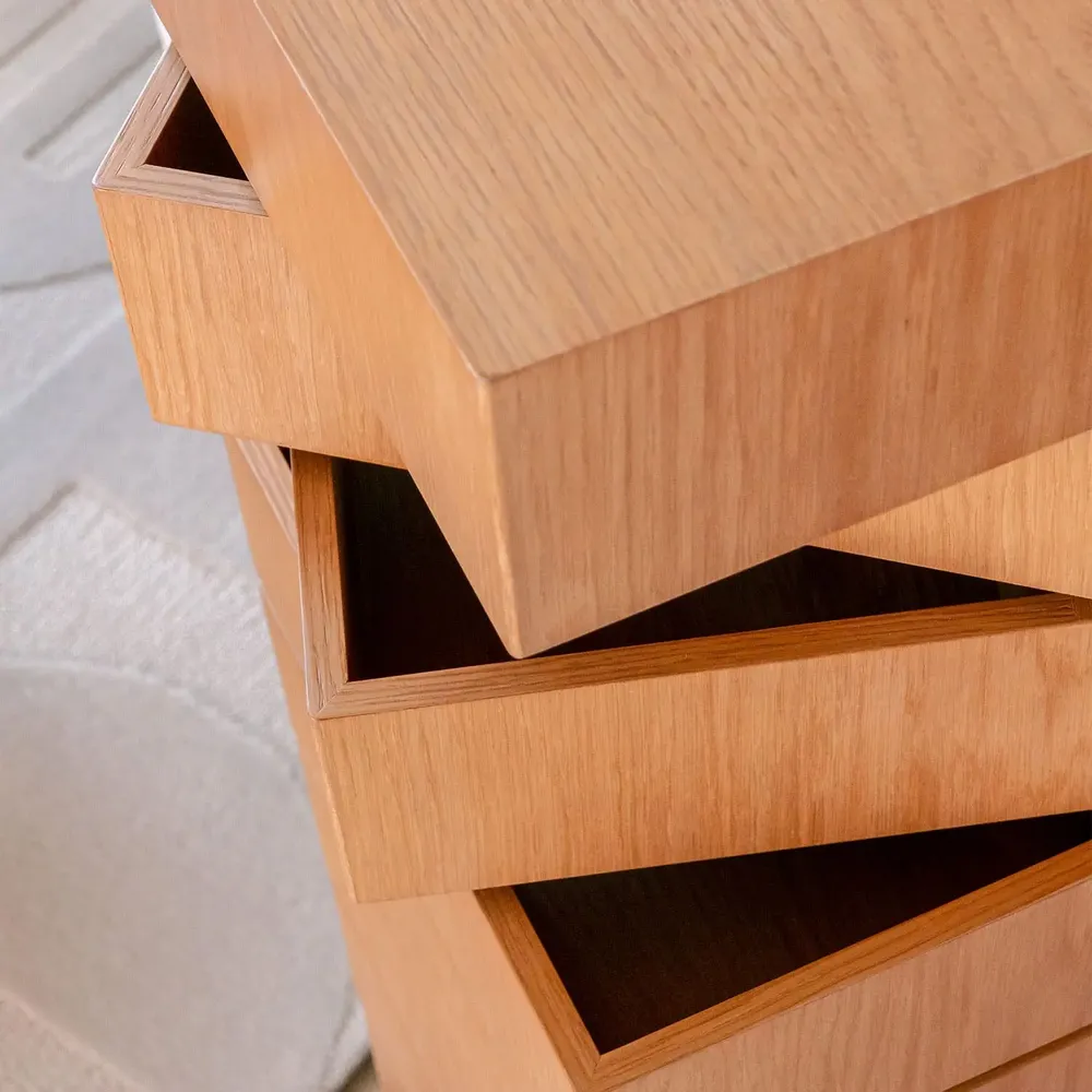 Boîtes de rangement  - MZM Spin Stack High - Chêne - MUZEUM