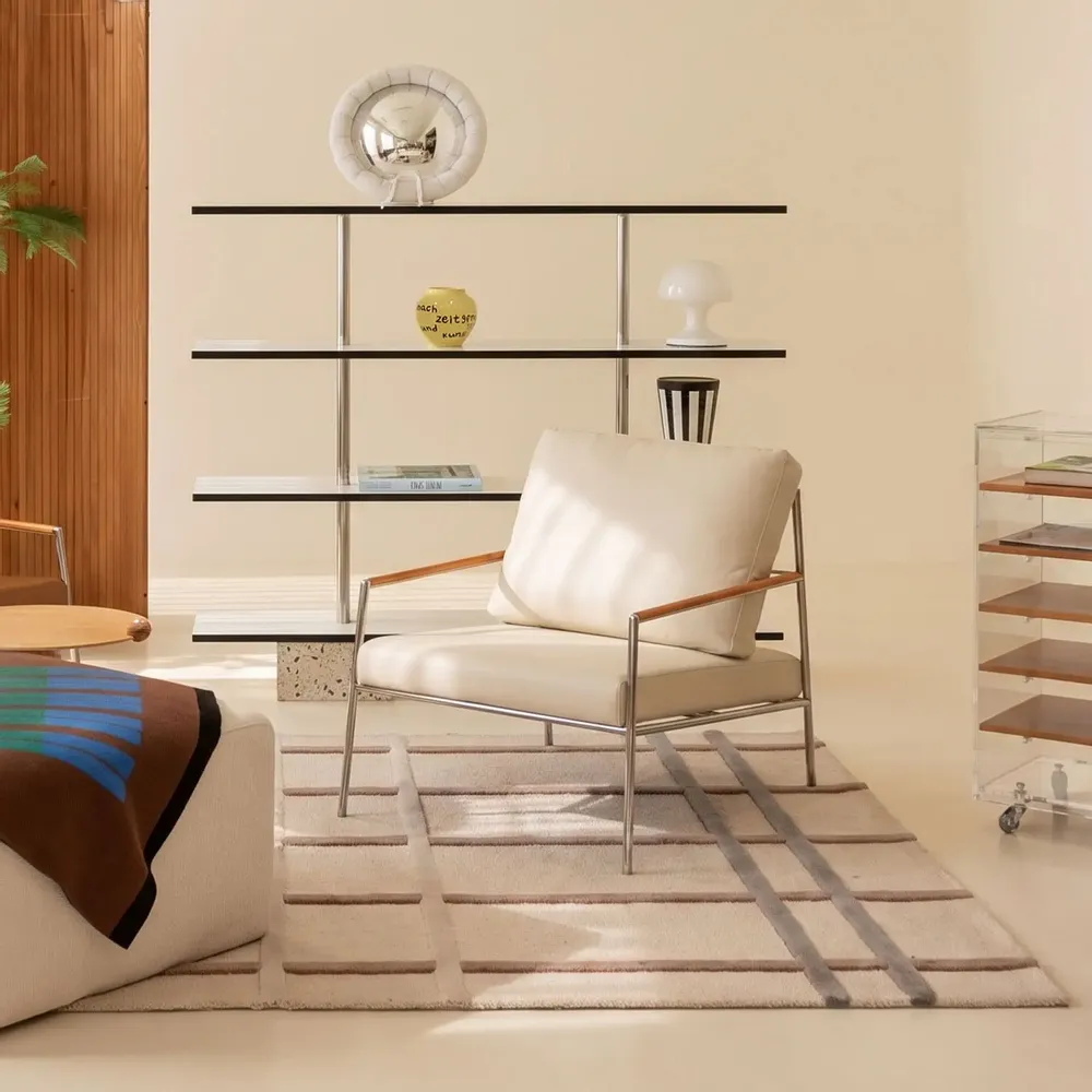 Lounge chairs - MZM Lounge Chair 20 002 - Ivory - MUZEUM