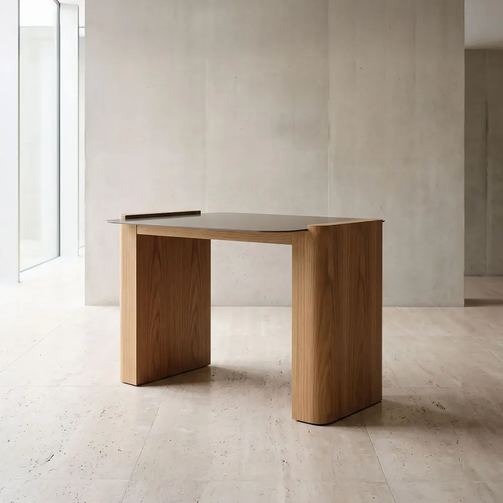 Tables Salle à Manger - MZM Steel Deck Medium - Chêne - MUZEUM