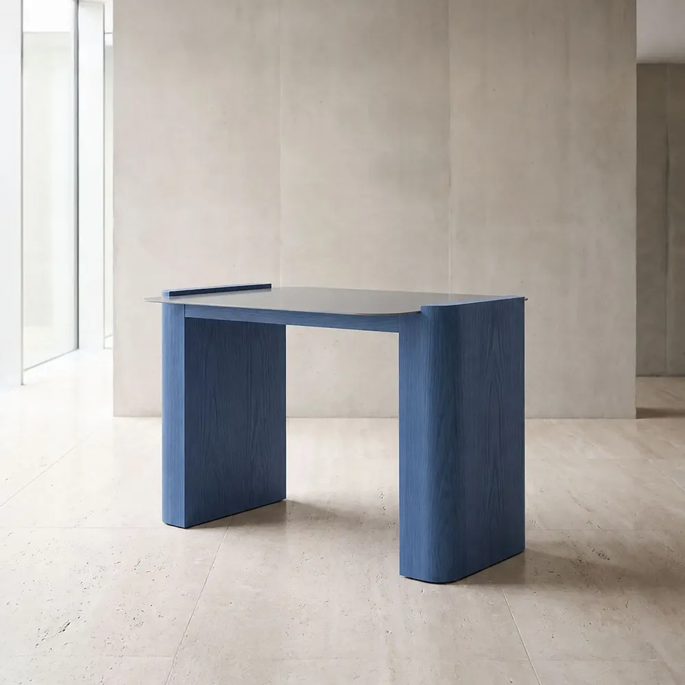 Tables Salle à Manger - MZM Steel Deck Medium - Bleu ciel - MUZEUM