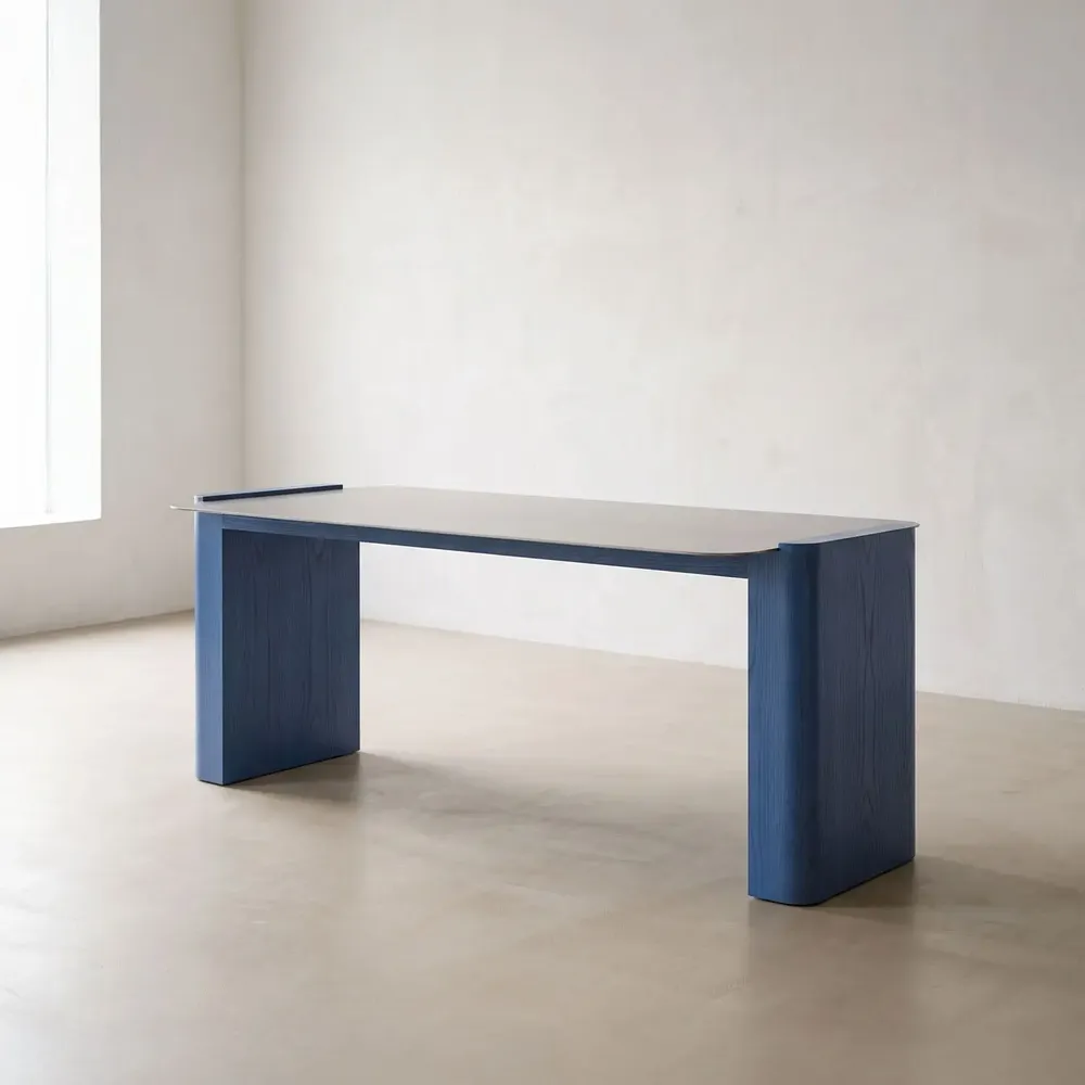 Dining Tables - MZM Steel Deck Large - Sky - MUZEUM