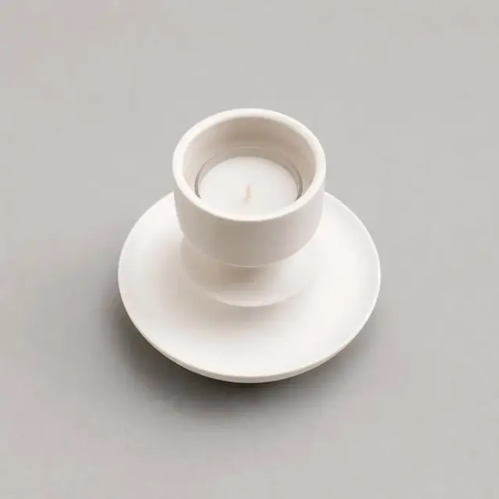 Candlesticks and candle holders - Mini Vase & Candle Holder in white porcelain - Mini 0.1 - CALLIGRAMME