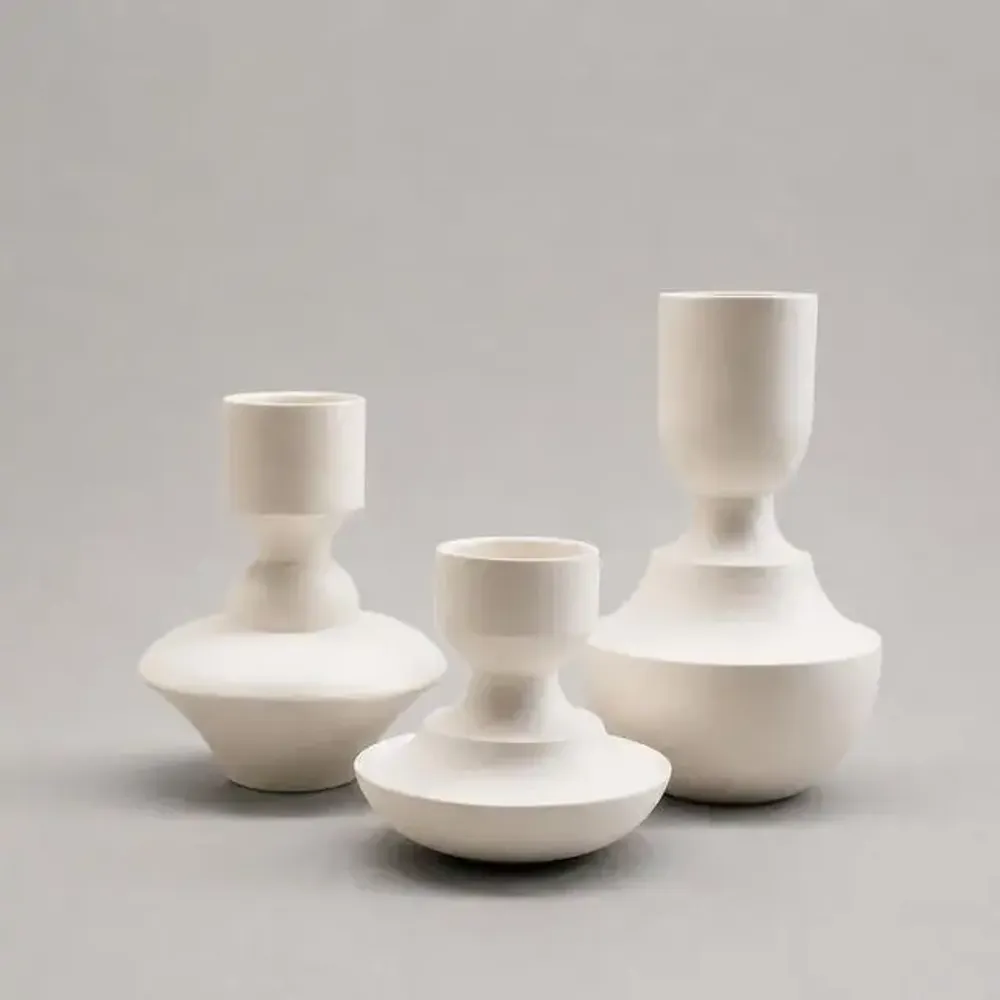 Candlesticks and candle holders - Mini Vase & Candle Holder in white porcelain - Mini 0.1 - CALLIGRAMME