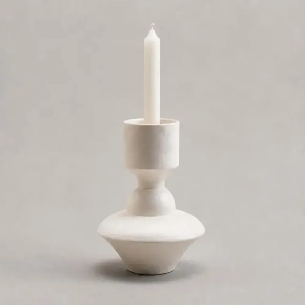 Decorative objects - Mini Vase & Candle Holder in white porcelain - Mini 0.2 - CALLIGRAMME