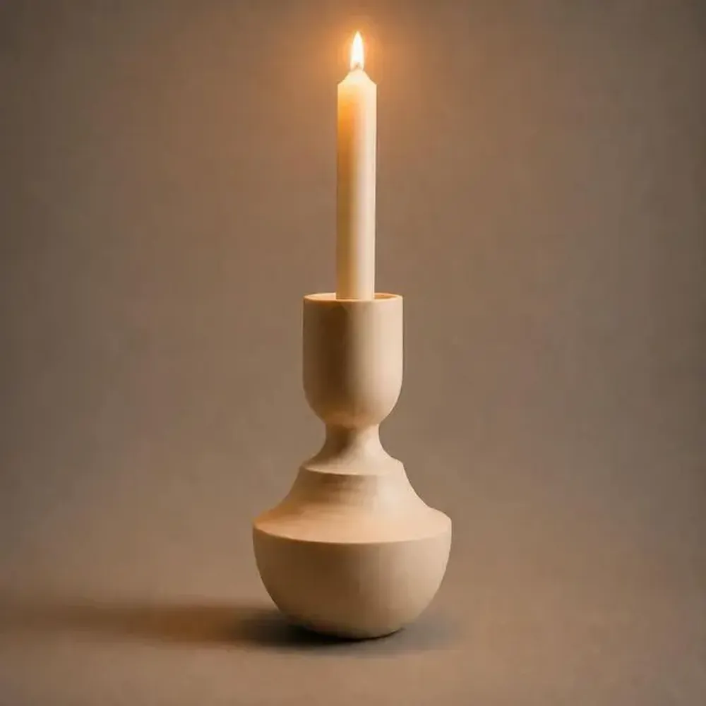 Vases - Mini Vase & Candle Holder in white porcelain - Mini 0.3 - CALLIGRAMME