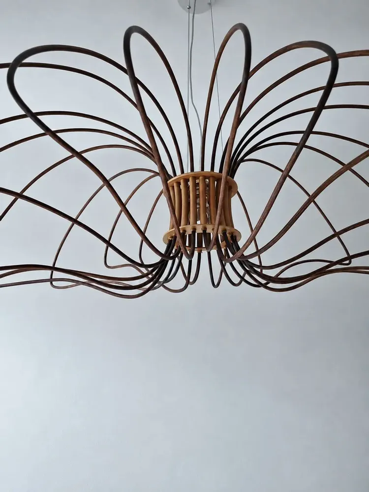 Plafonniers - Flight of Angels — Suspension sculpturale en rotin - OMALIGHT
