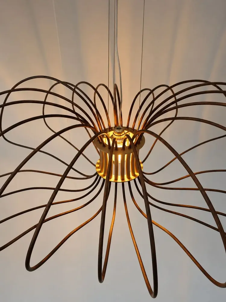 Plafonniers - Flight of Angels — Suspension sculpturale en rotin - OMALIGHT