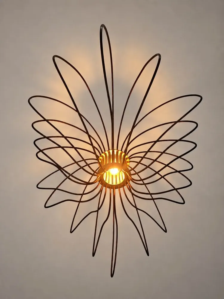 Plafonniers - Flight of Angels — Suspension sculpturale en rotin - OMALIGHT