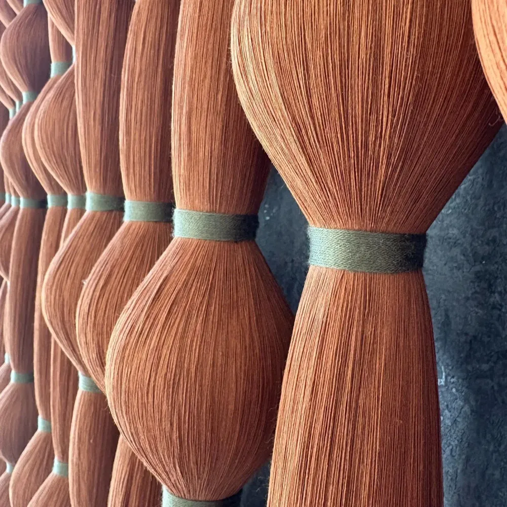 Other wall decoration - Amber Cascade: Extra-Large Handmade Monochrome Macramé Wall Installati - SARMAL DESIGN