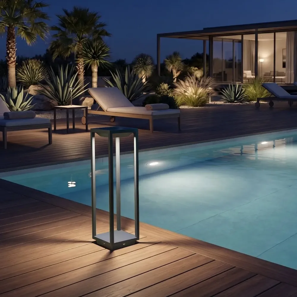 Garden built-in lighting  - Bilik – Solar outdoor lamp with dusk sensor - GLOWA