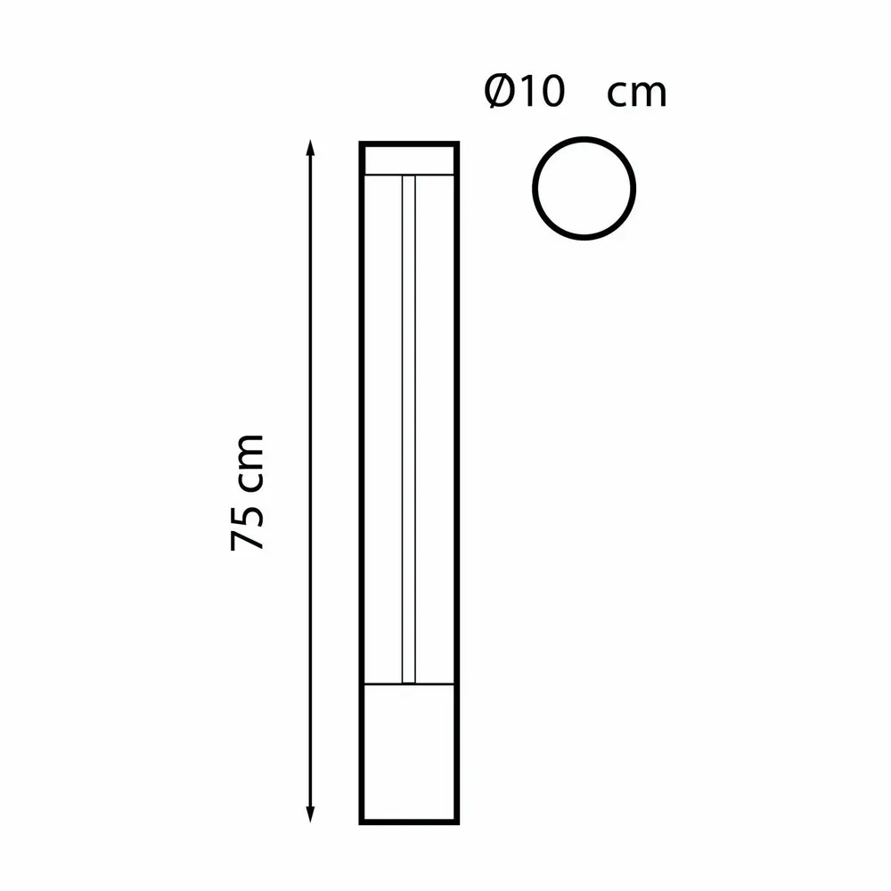 Outdoor floor lamps - Arthur — Designer outdoor LED bollard light - GLOWA