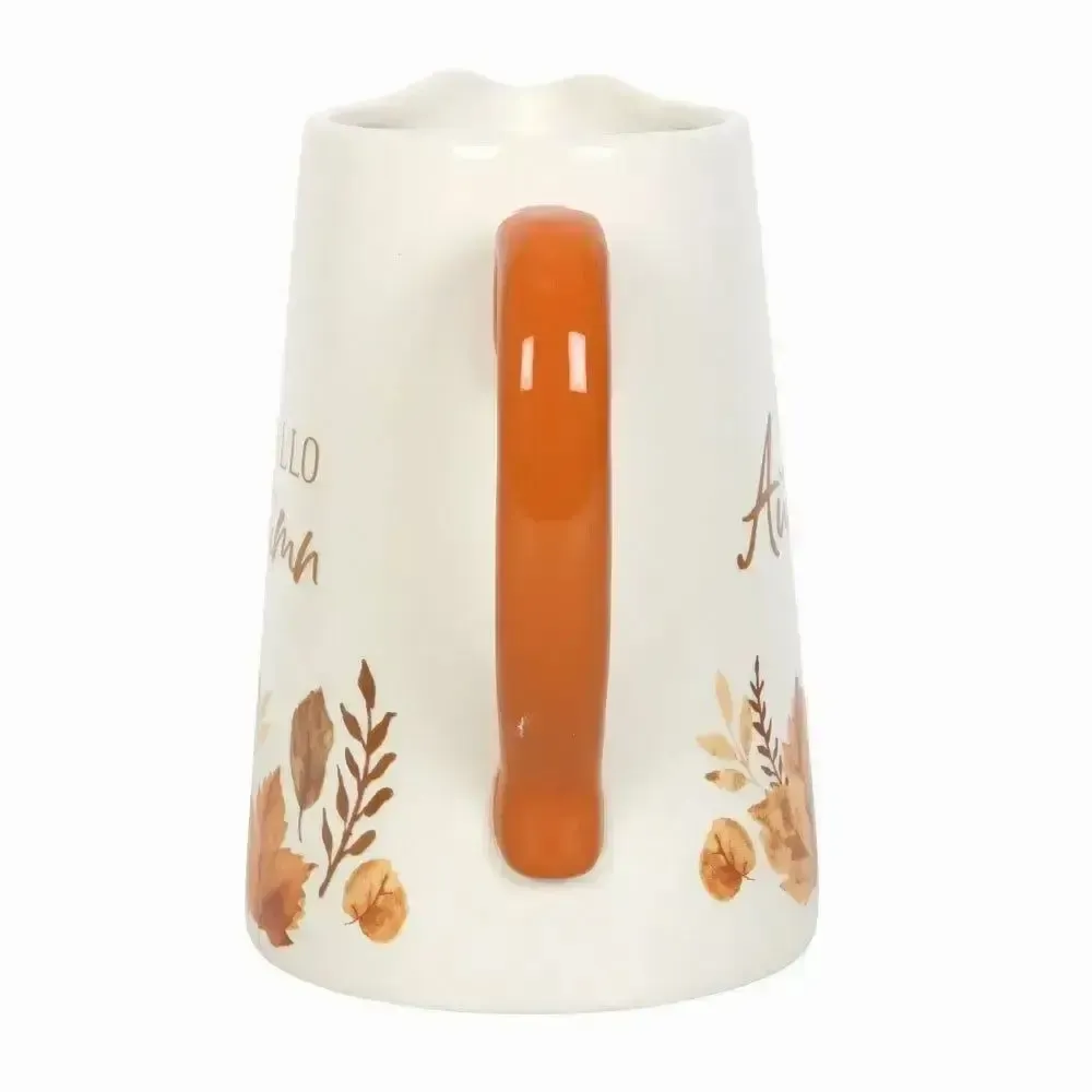 Vases - Pichet à fleurs en céramique « Bonjour l'automne » de 17 cm - SOMETHING DIFFERENT WHOLESALE EUROPE BV