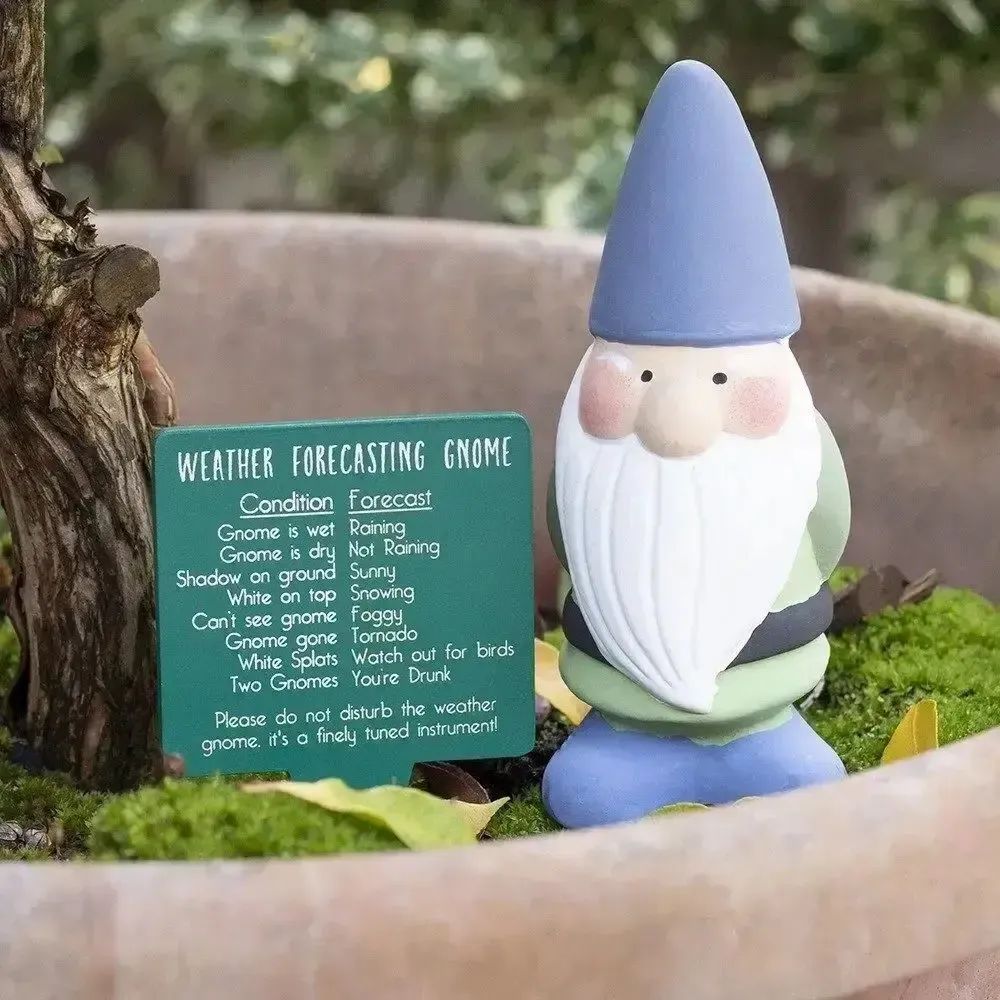 Ornaments - Terracotta Weather Forecasting Gnome - SOMETHING DIFFERENT WHOLESALE EUROPE BV