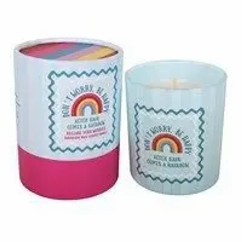 Objets de décoration - Bougie parfumée Don’t Worry Be Happy – lait à la framboise - SOMETHING DIFFERENT WHOLESALE EUROPE BV