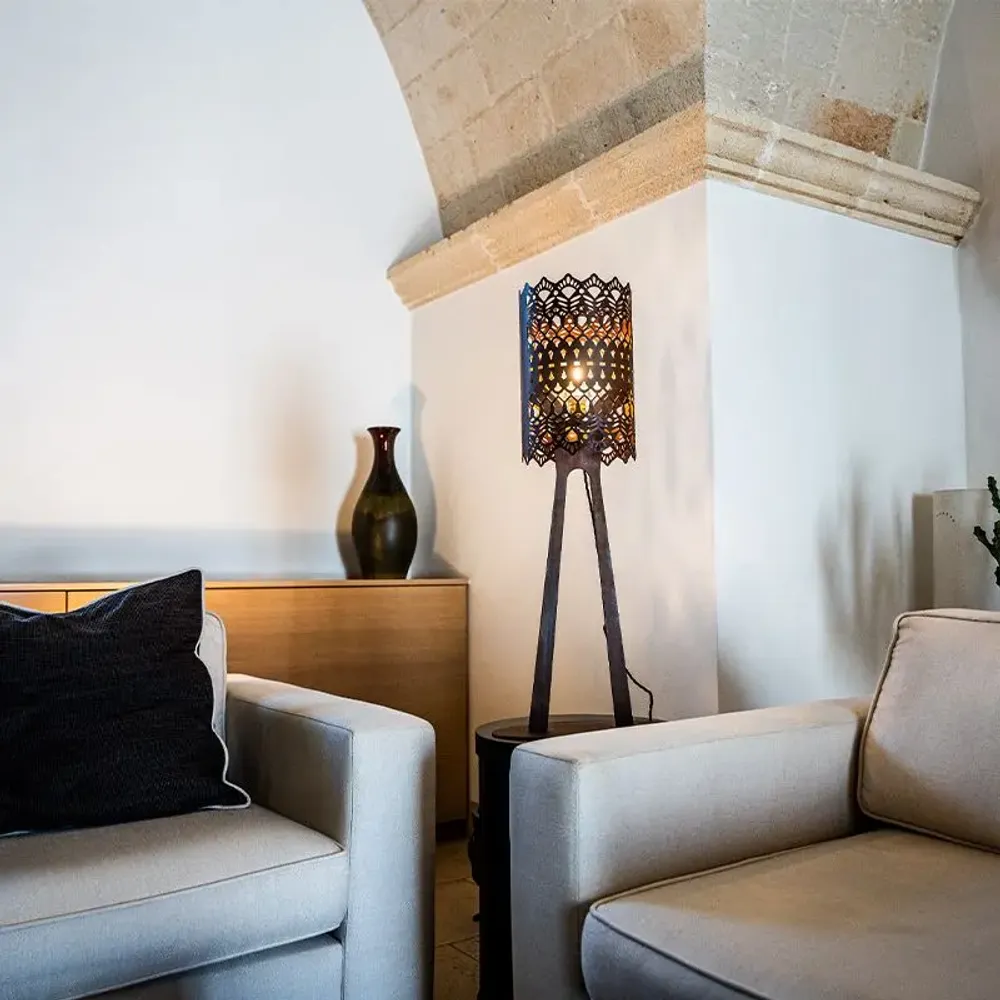 Lampes à poser - Lampe de table Nonna Adelaide - PUGLIA CORTEN LOVE