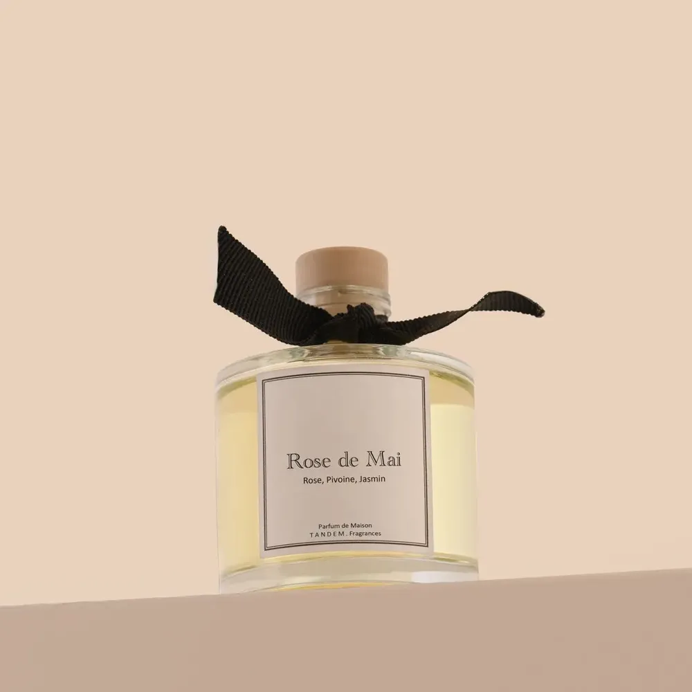 Parfums d'intérieur - Diffuseur à bâtonnets Rose de Mai - 100ml - TANDEM FRAGRANCES