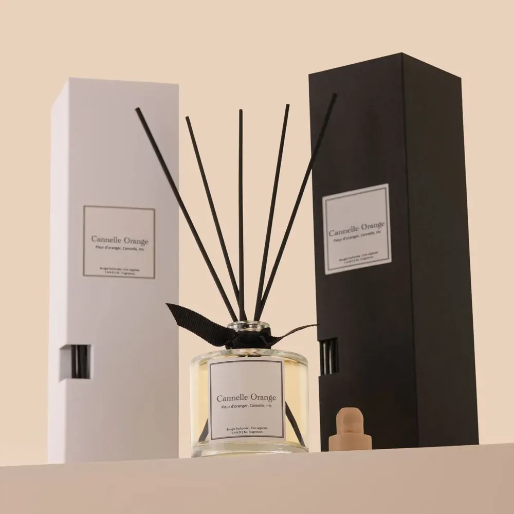 Home fragrances - Orange Cinnamon stick diffuser 100ml - TANDEM FRAGRANCES