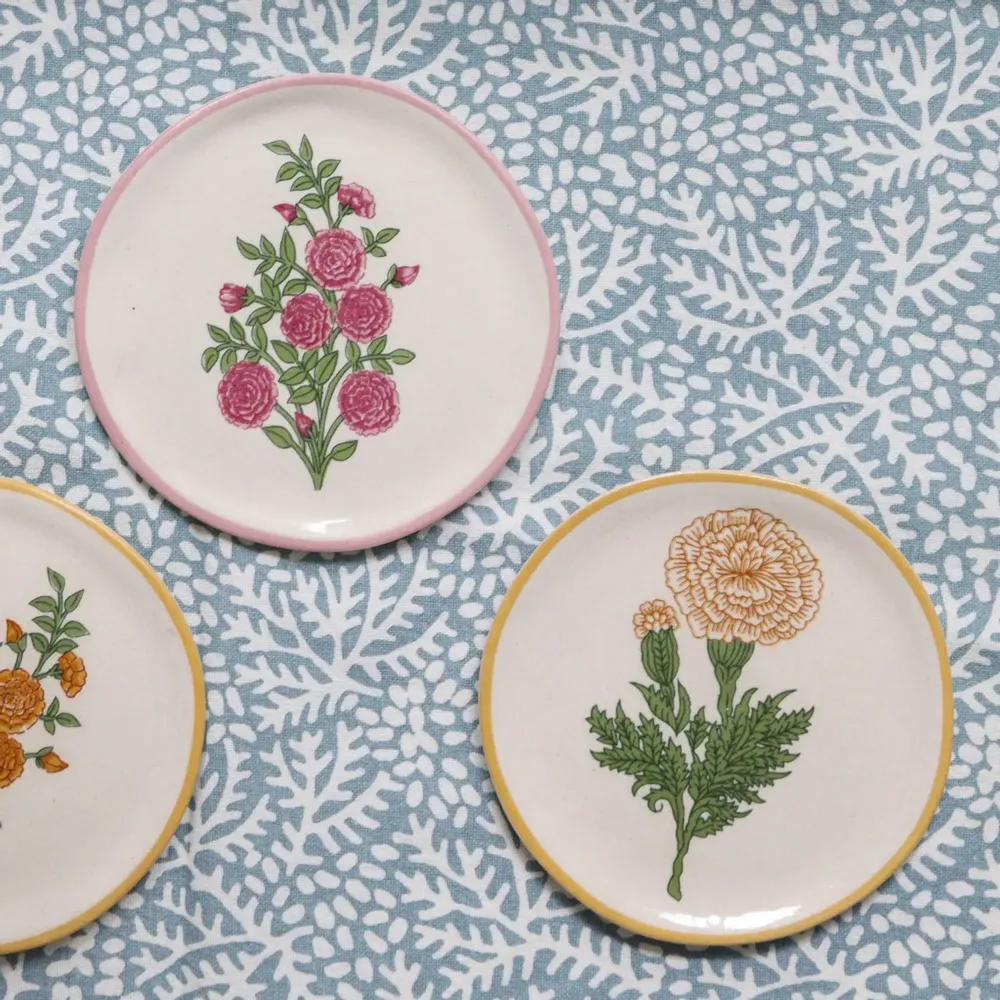 Assiettes au quotidien - Handmade Cake plates | Set of 4 - ROZABLUE